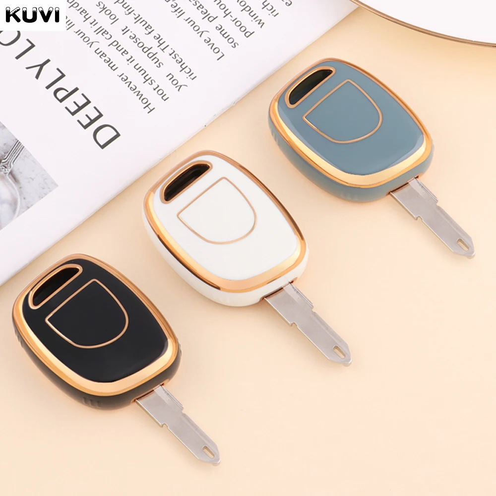 

Fashion TPU Car Remote Key Case Cover Shell Fob For Renault Twingo Clio Kangoo Master NO Chip Key Protection Auto Accessories