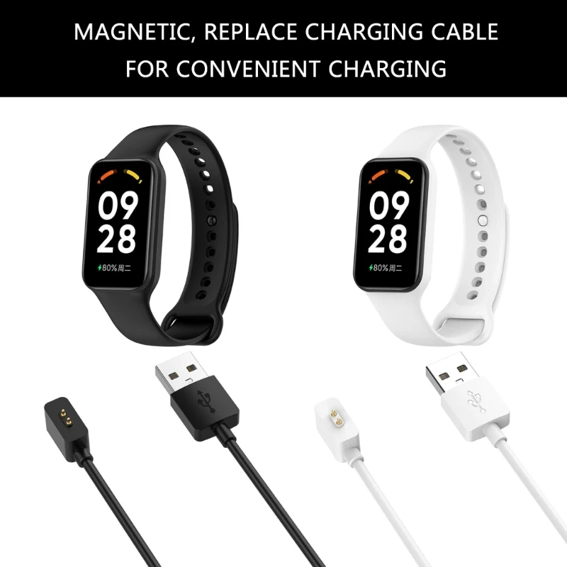 SmartBand Charging Cable for XIAO-MI Band 9 8 USB Charging Adapter Wristband Charging Cable