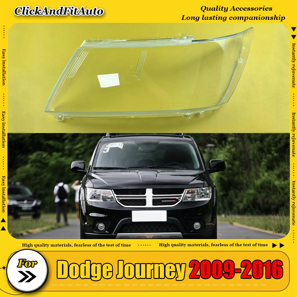 

For Dodge Journey 2009-2016 Transparent Lamp Shade Headlamp Cover Headlight Shell Plexiglass Replace The Original Lampshade