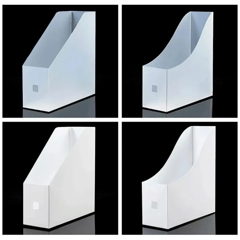 1/2/4/10pcs durable document paper file storageplastic desk desktop file folder stand shelf rack vertical book magazine holder