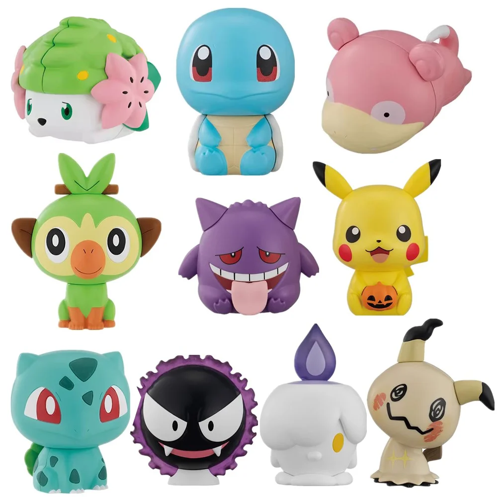 Pokemon Pikachu Squirtle Bulbasaur Anime Action Figure Model Cartoon Grookey Slowpoke Doll Toys Collection Figurine Kids Gifts