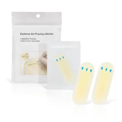 Eyebrow protection waterproof tape Tattoo Real Operation Transfer Sticker Skin Eyebrow Line Practice Permanent Silicone Tattoo