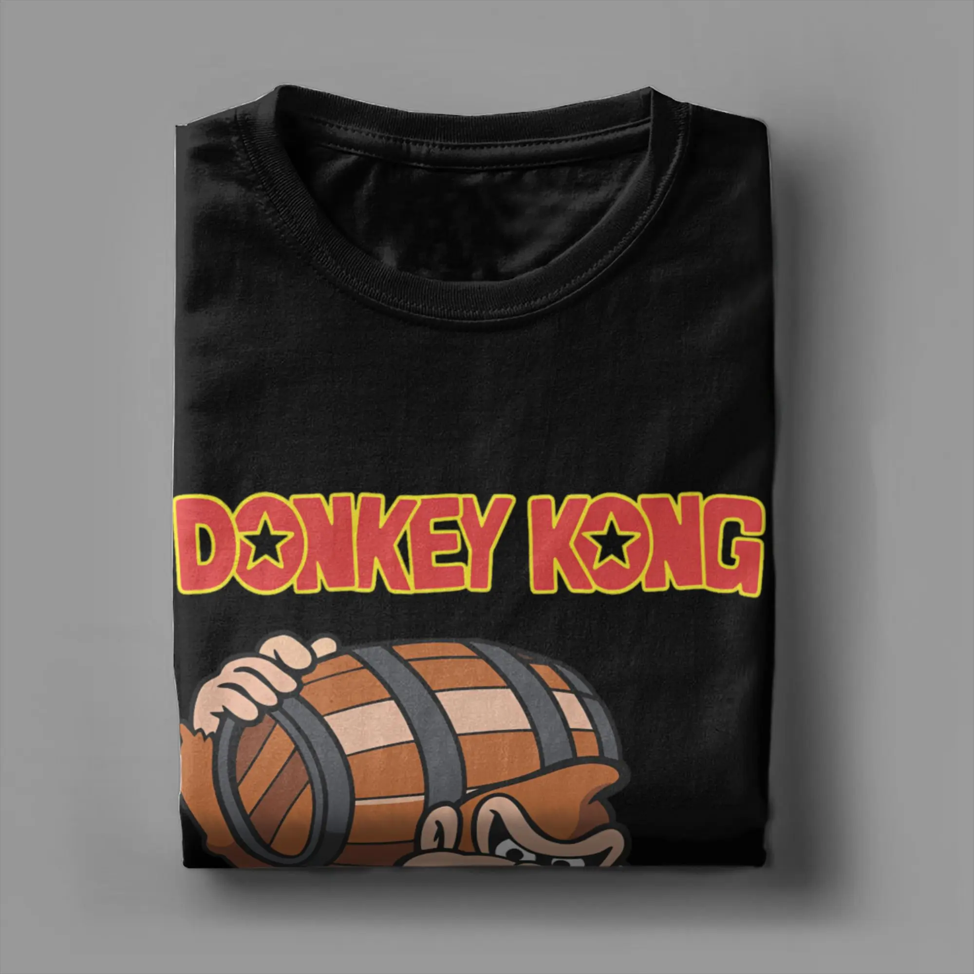 دونكي كونغ ممر لعبة تي شيرت موضة تي شيرت قصير الأكمام الجمالية التي شيرت الصيف 100% القطن طاقم الرقبة المعتاد تي شيرت
