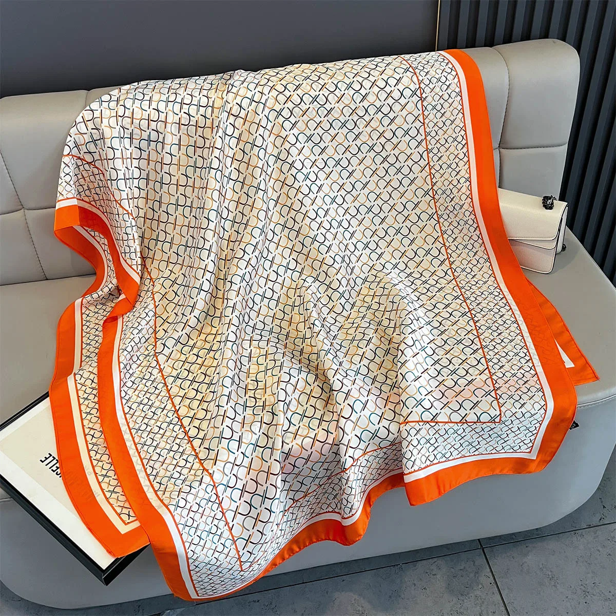 

Новый весенне-летний шарф 2025, женский многофункциональный большой шаль, универсальные стильные шарфы, модный платок, шарфы-пончо