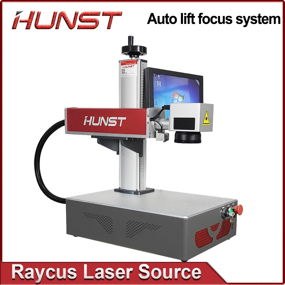 Hunst Fiber Laser Marking Machine Equipped With A PC Computer Raycus 20W 30W 50W Jewelry,Stainless steel,Metal Laser Engraver