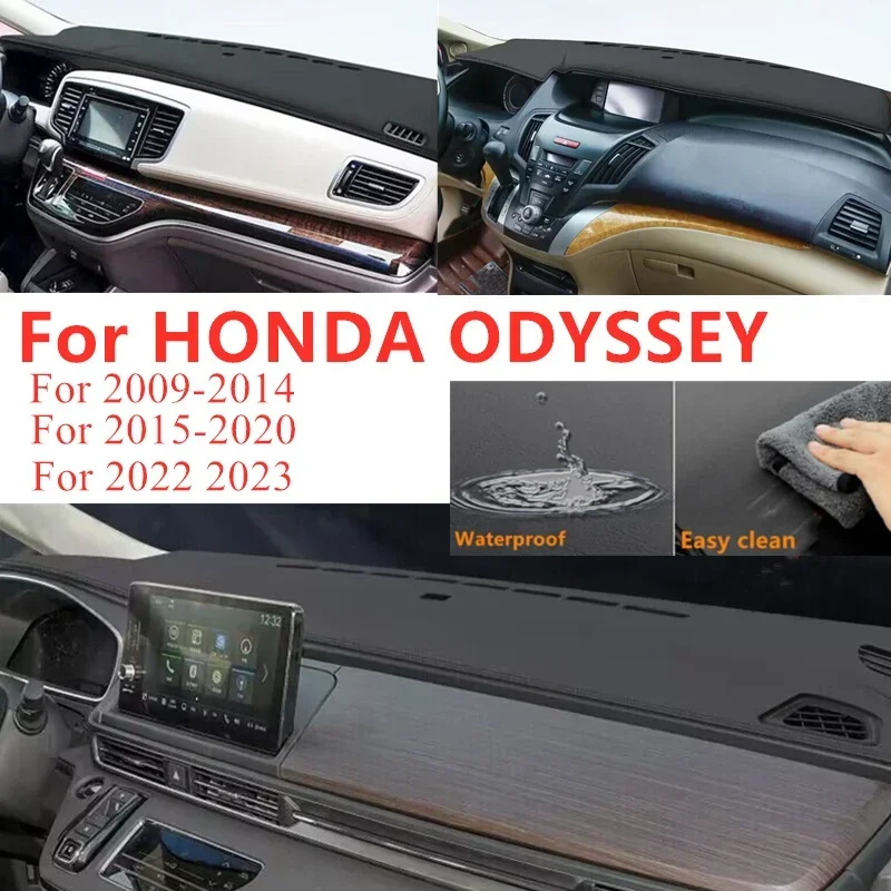 

Чехол на приборную панель из искусственной кожи с левым рулем, противоскользящий коврик для приборной панели, ковер для HONDA ODYSSEY 2009-2020 2022 2023