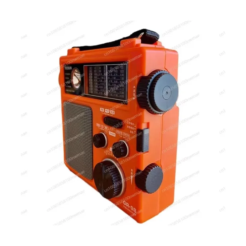 DSP FM medium wave shortwave pointer type hand crank power generation home emergency radio