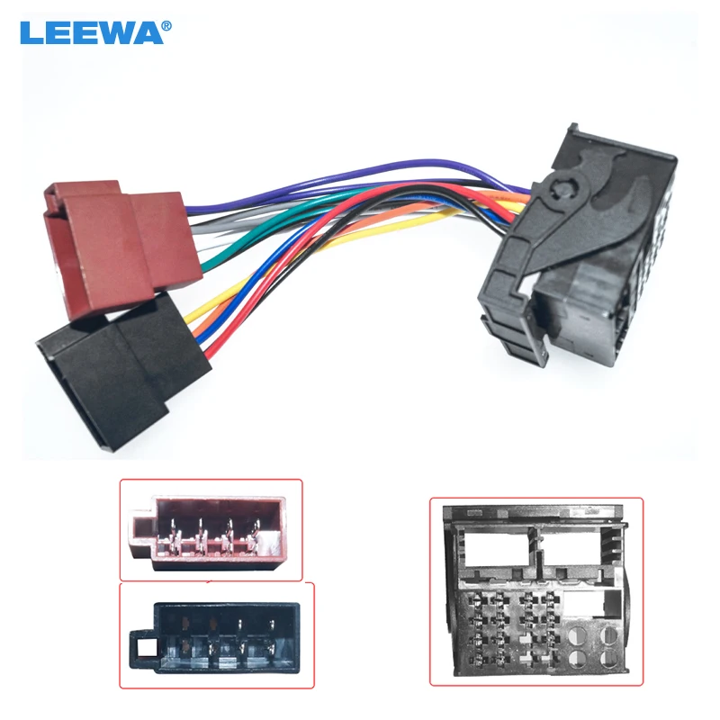 

LEEWA Car Radio Audio ISO Wiring Harness Adapter for Ford 2003+ Auto ISO Head Units Wire Extended Conversion Cable #CA7434