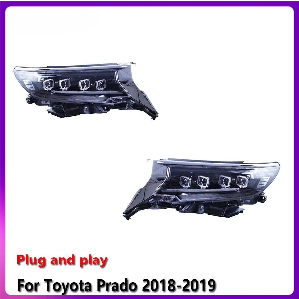

Автомобильные светодиодные лампы Sewiyolin в сборе для Toyota Prado 2018-2019, противотуманные фары DRL, стоп-сигнал поворота