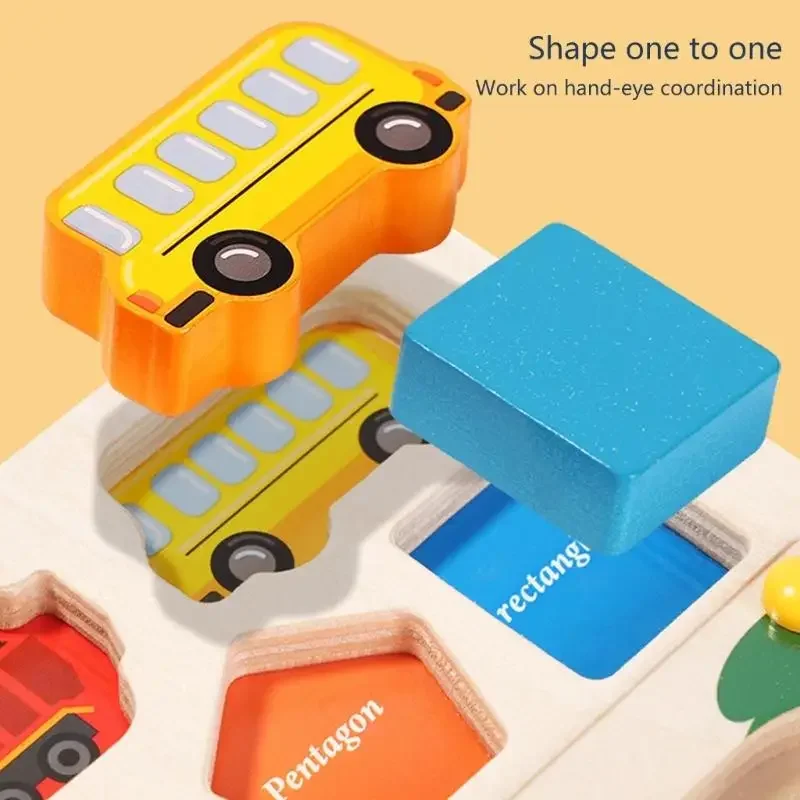 Colorful Wooden Puzzle Beads Maze Toy For Kids Fine Motor Skills And Color Recognition Educational Board 15UB