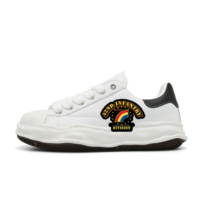 

Винтажные модные уличные кроссовки 42-й пехотной дивизии Rainbow Division, дизайн в стиле ретро, стильные, удобные и универсальные.
