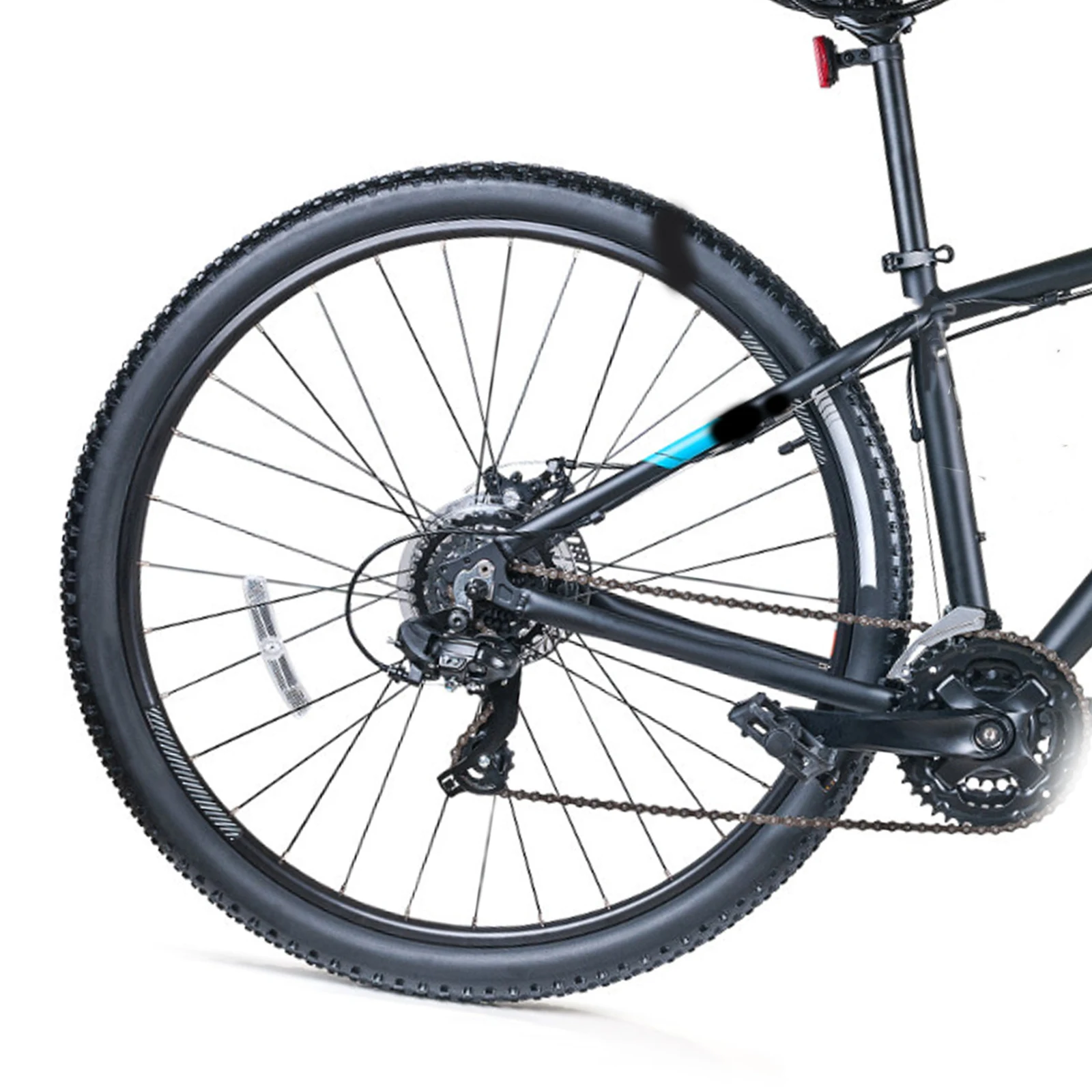 

4pcs Flywheel Guard Bicycle Cover Mountain Bike Mud Protection Durable Plastic Transparent Wheel Cover Clear