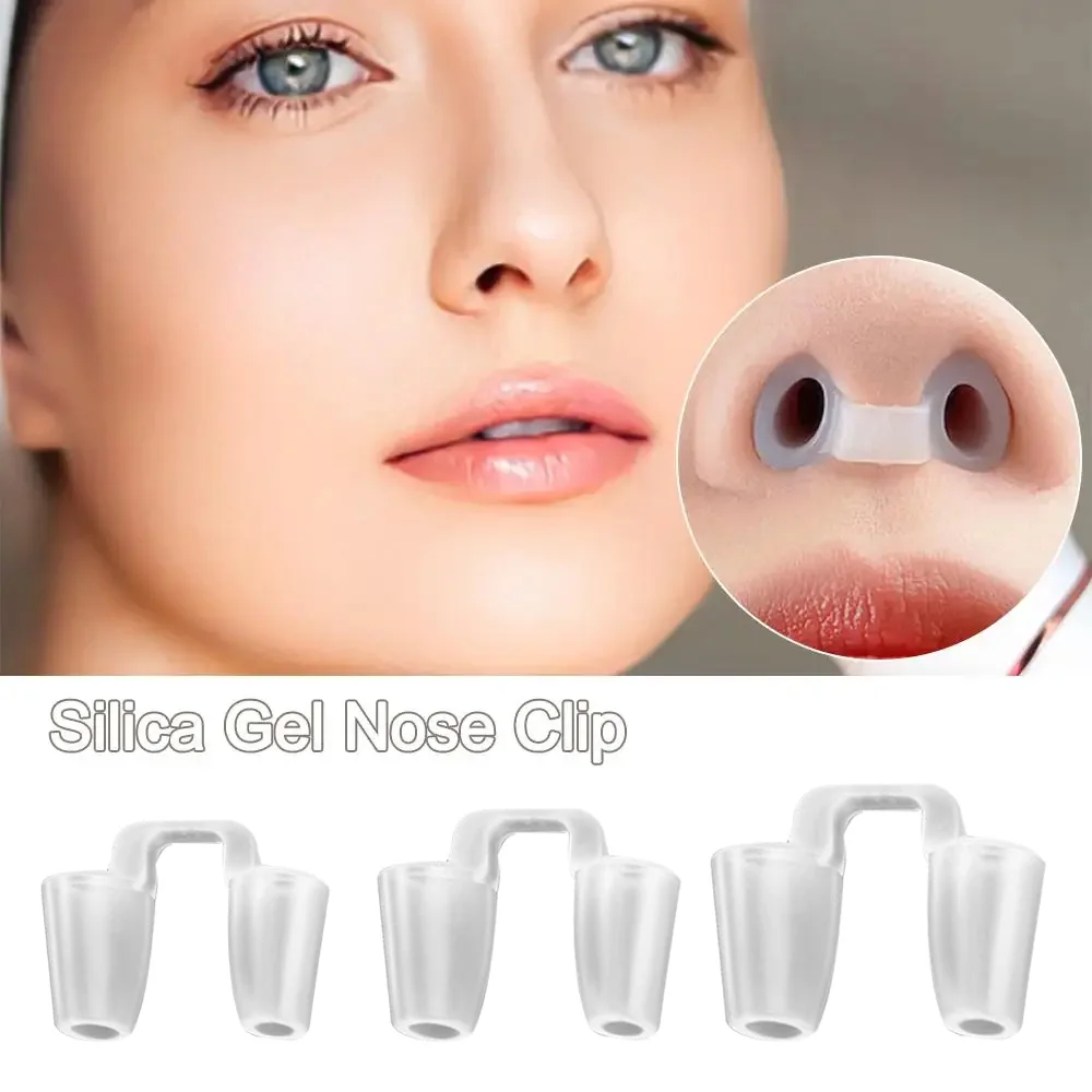 Rhinoplasty Silica Gel Nose Clip Postoperative Clear Crooked Nose Correction Fixator Silicone Shaping Clip Nostril Support Tool