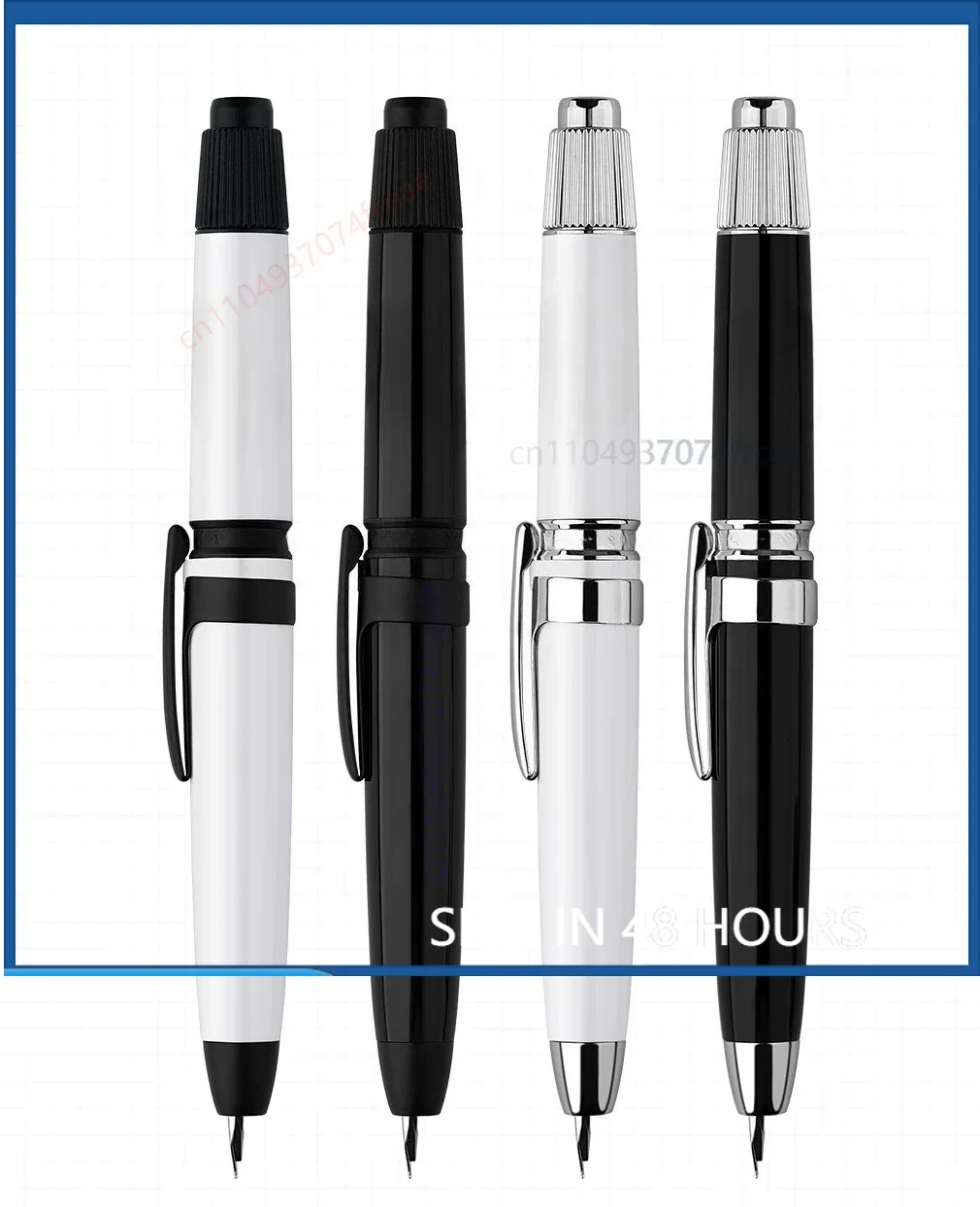 For MAJOHN A3 Rotary Extend Fountain Pen Retractable Nib Resin Body Ergonomic Posture Pen Office Calligraphy Tool