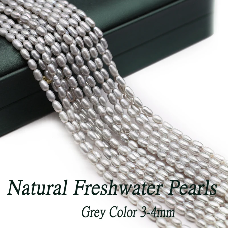 Natural Zhuji Freshwater Pearl Beads Loose Advanced Grey Pearl Bead for Choker Jewelry Making Diy Women Necklace Accessoires