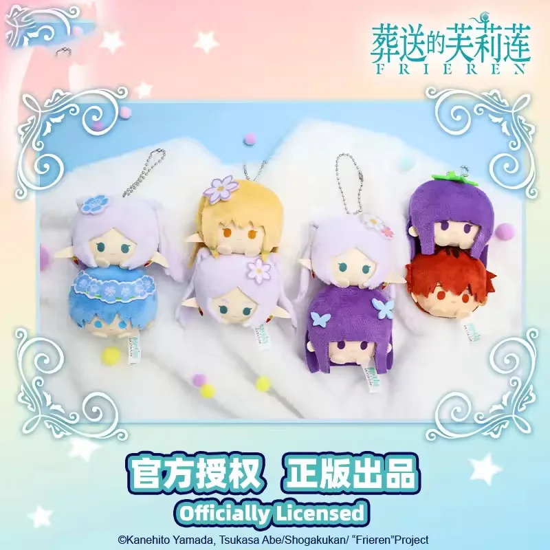 Anime officiel Frieren: Beyond Journey's End mignon porte-clés en peluche poupée suspendue Frieren sac à dos pendentif Fans cadeaux d'anniversaire de noël