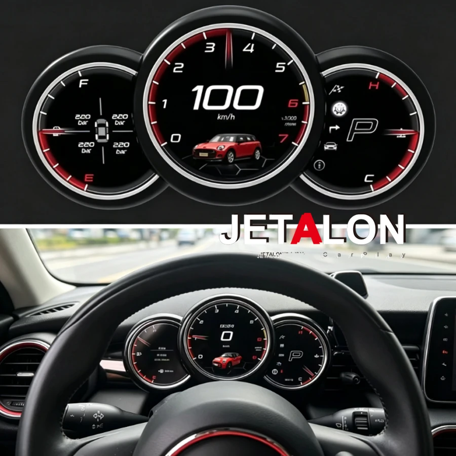 LCD Dashboard Cluster Instrument For BMW Mini R56 R60 R51 R54 F55 F56 F60 2006 - 2023 Linux Digital Virtual Cockpit Speedometer