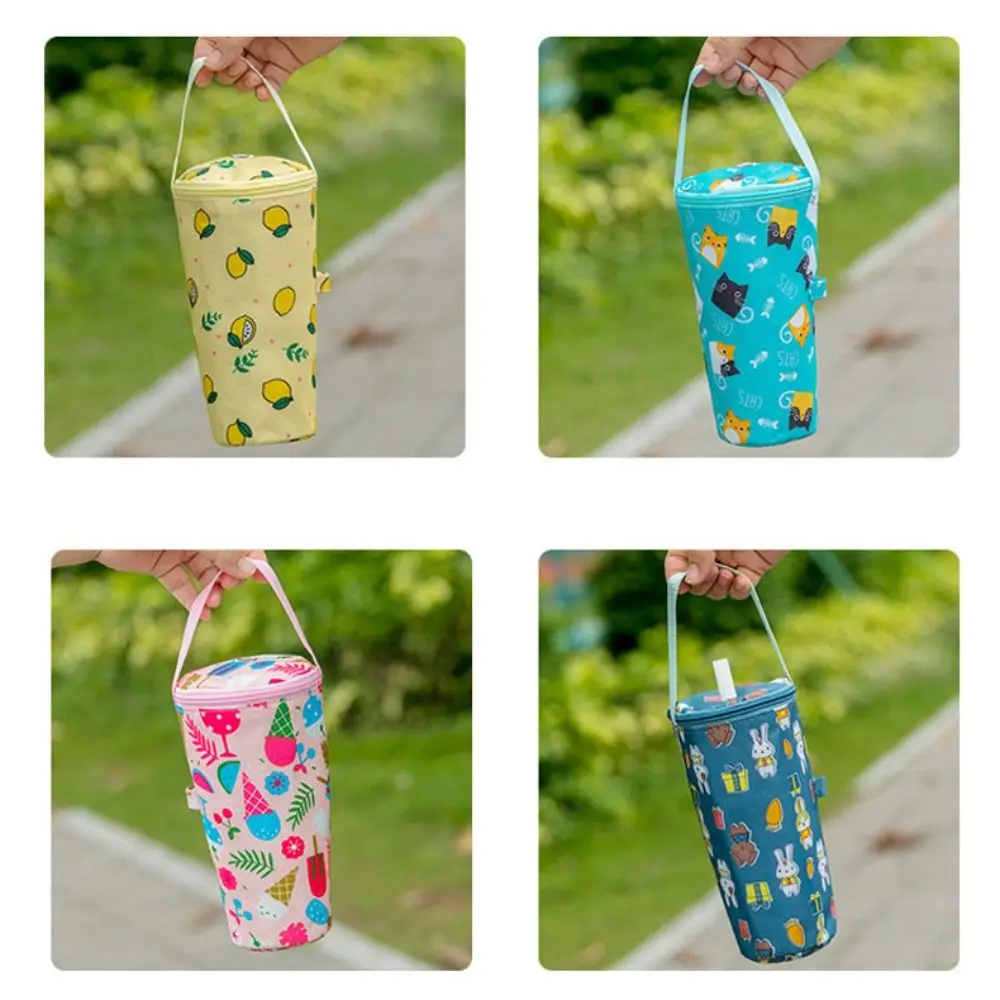 Portable Heat Preservation Milk Tea Tote Bag Carrying Cloth Handheld Bag Traveling Eco-friendly Cup Holder