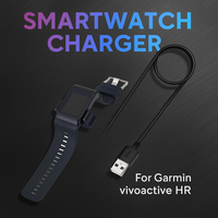 Replacement USB Charger Cable for Garmin Vivoactive HR Smartwatch | 5V 1A Stable Power | Compact & Lightweight Design