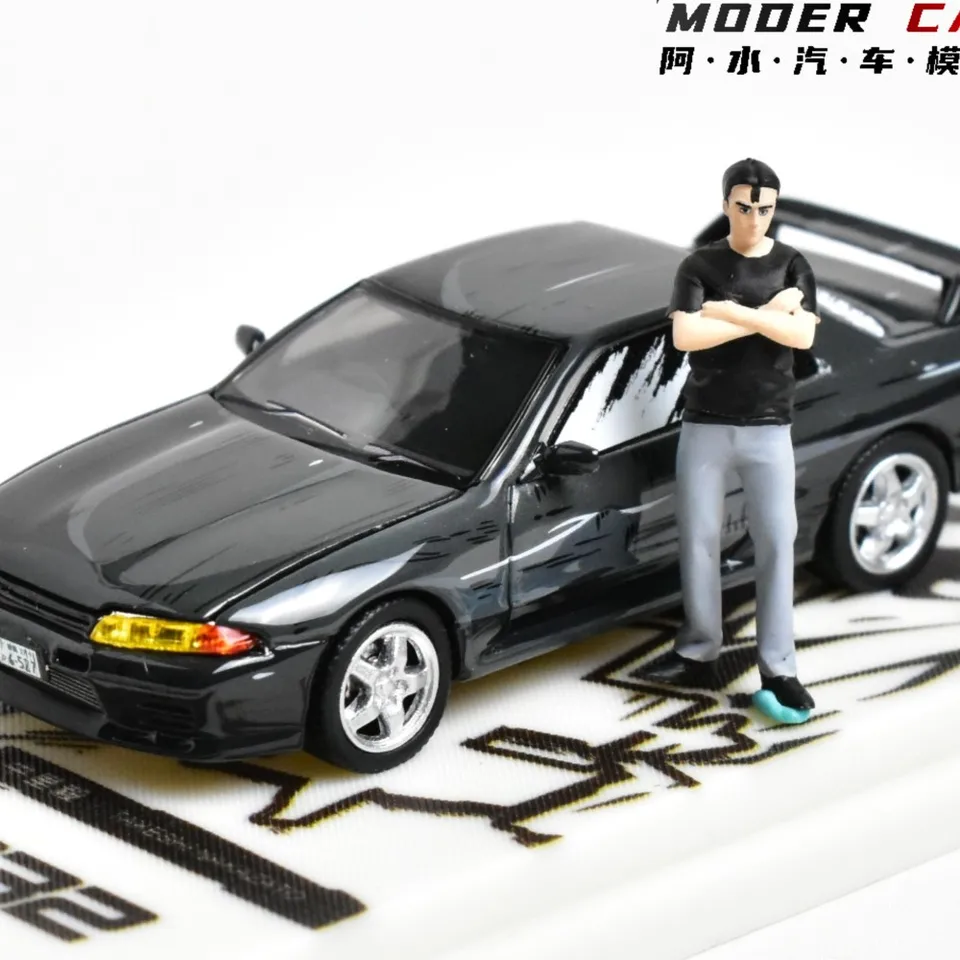 TM Time Micro1:64 GTR R32 Initial D Adults Hobby Diecast Model Car