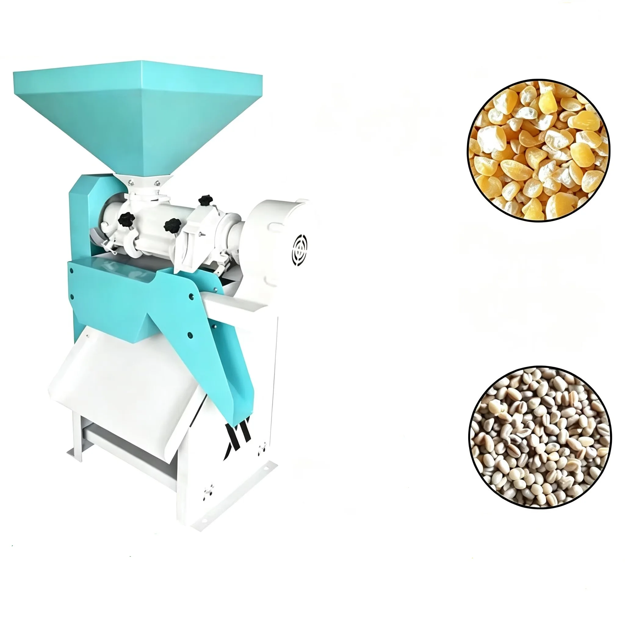 Model 90 Wheat Skin Bran Peeler Corn Husk Bran Peeling Machine Wheat Seed Skin Remover Maize Kernel Bran Peeler for Four Making