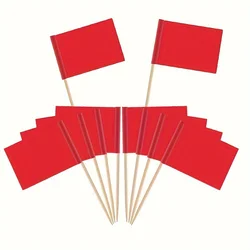 100pcs Red Toothpick Flags,Food Labels For Party Buffet,Charcuterie Board,Appetizers, Birthday Parties,Food Signs,Party Supplies