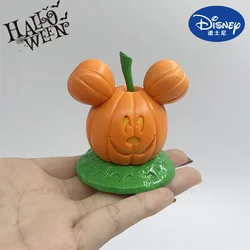 Kawaii Disney Mickey Mouse e Donald Duck Action Figure Toys Mickey Halloween Pumpkin Mini Dolls regalo di compleanno per bambini