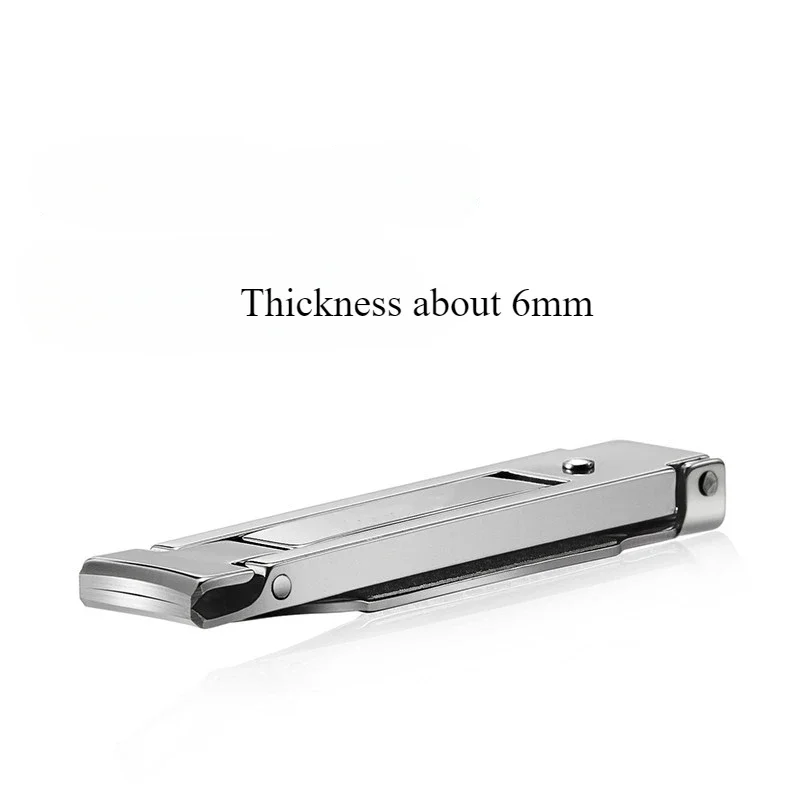 50pcs Free custom LOGO nail clipper keychain, ultra-thin, portable, multifunctional folding nail clipper keychain