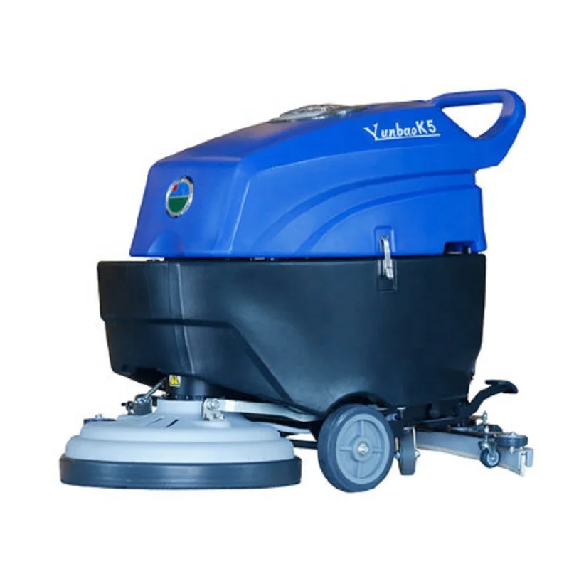 Electric Single Brush Hand Push Office Warehouse Factory School Supermarket Hotel Street Store Auto Floor Scrubber Dryer Machine