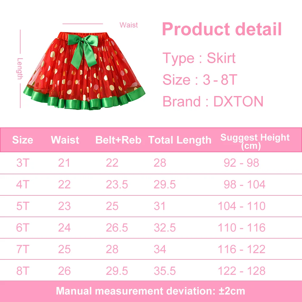 DXTON Kids Birthday Miniskirts Girls Princess Sequins Dance Ballet Skirts Children Party Tutu Mesh Skirt Baby Girl Xmas Outfits