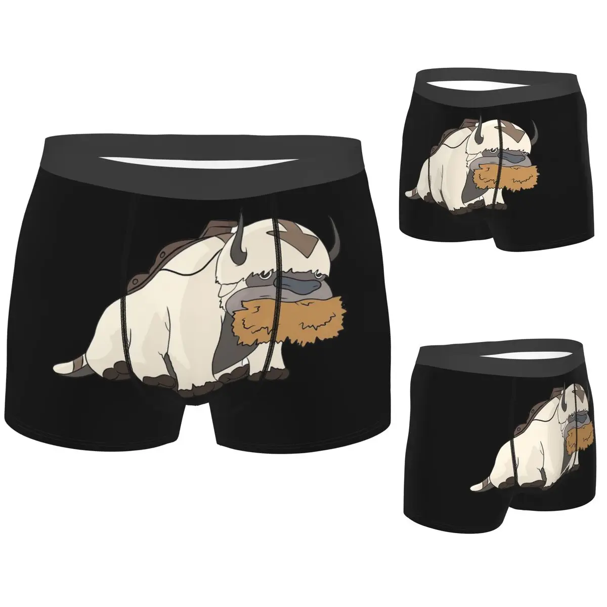 

Boxer Underpants Shorts Appa Avatar The Last Airbender Panties Men's Ventilate Underwear for Homme Man Boyfriend Gifts