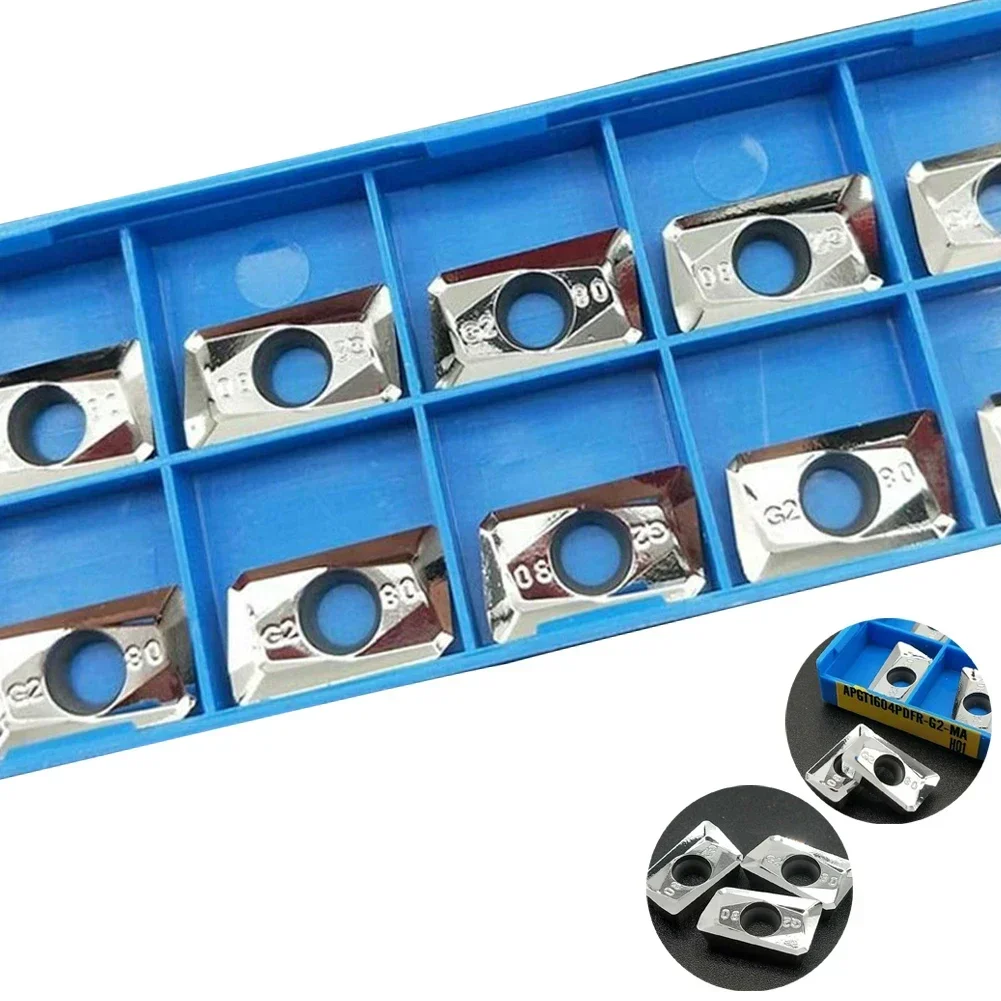 Imagem -05 - Carbide Milling Inserções para Alta Velocidade para Usinagem de Alumínio Dicas Apmt1604 Apgt1604pdfr g2 ma H01