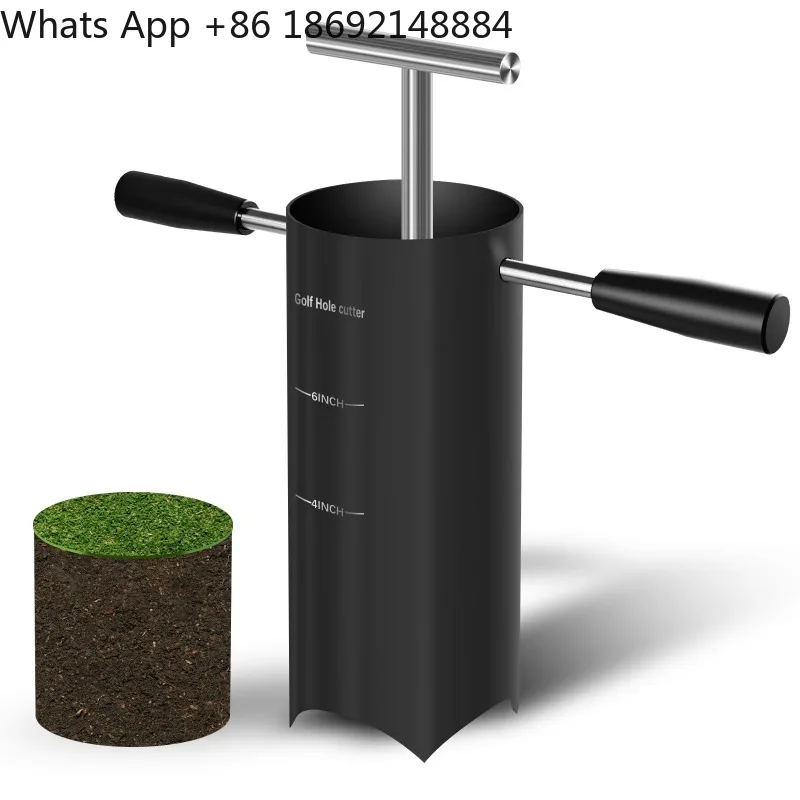 Portable Golf Hole Digger, Removable Handle Golf Hole Digger
