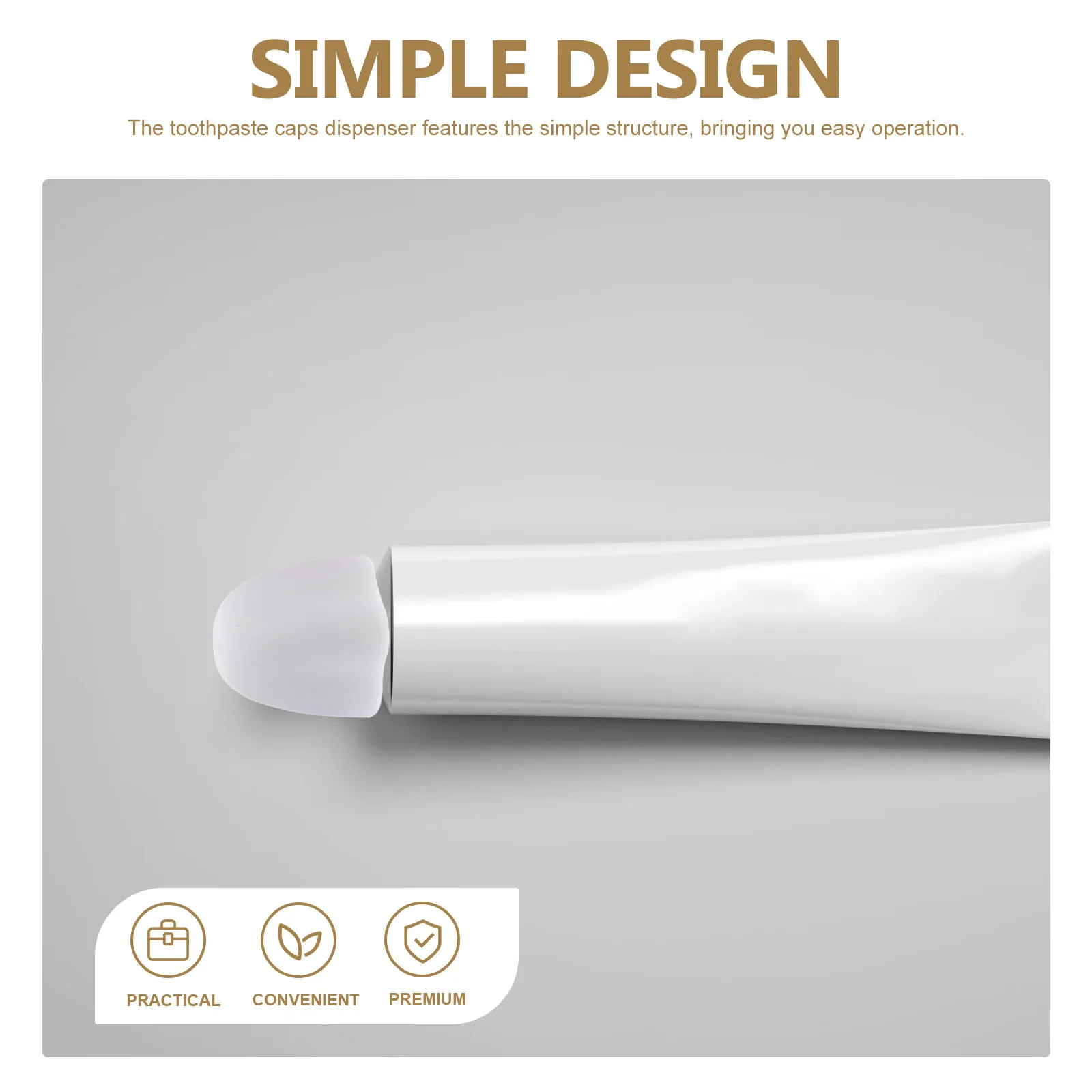 4Pcs Toothpaste Cap Covers Self Sealing Toothpaste Pump Dispenser Paste Squeezer Toothpaste Caps Household Bathroom Supplies
