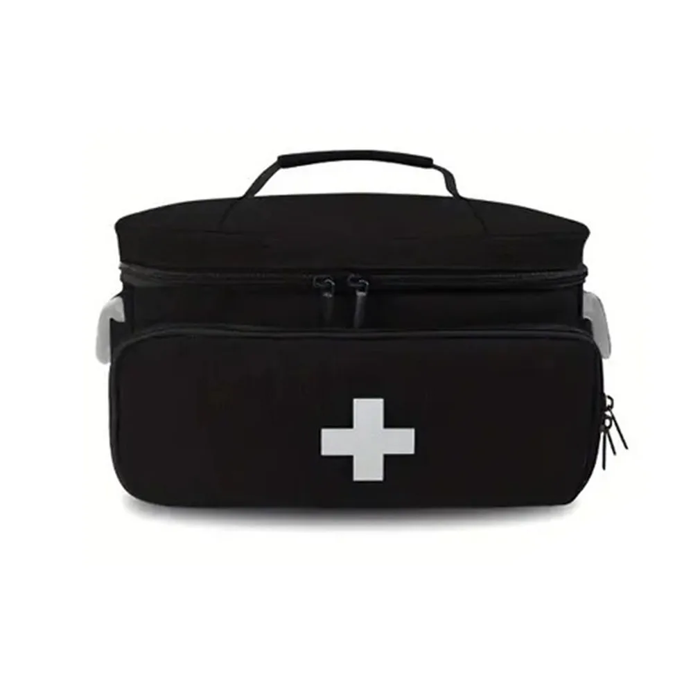 

Durable Large Capacity Medicine Kit Bag Portable Handle Medicine Carry Bag Zippered Sorted Storage Layered Medicine Boxes Home