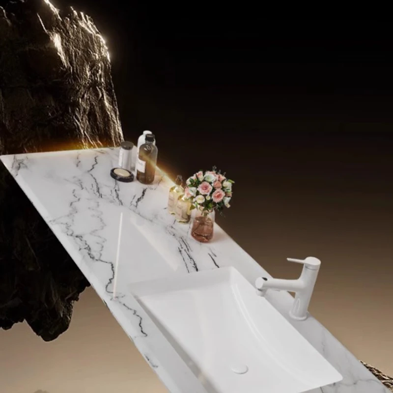 Luxury Modern Bathroom Cabinet Luxury Stone Light Wall Tall Storage Cabinet Organizer Portable Mirror Banyo Dolabi Furniture