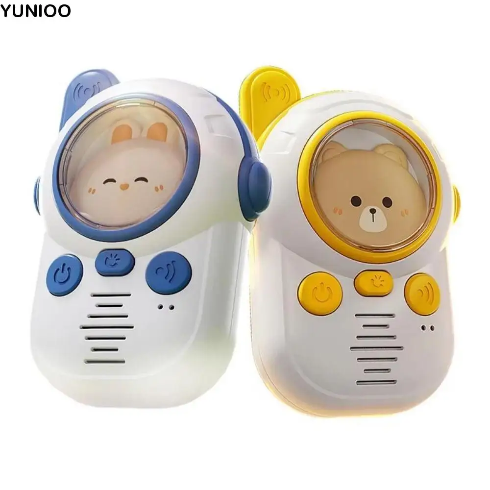 Jouet Radio pour enfants à portée étendue, 2 pièces, poignée confortable, dispositif de Communication bidirectionnel de 300M, Clip arrière Anti-perte, talkie-walkie pour enfants, garçons