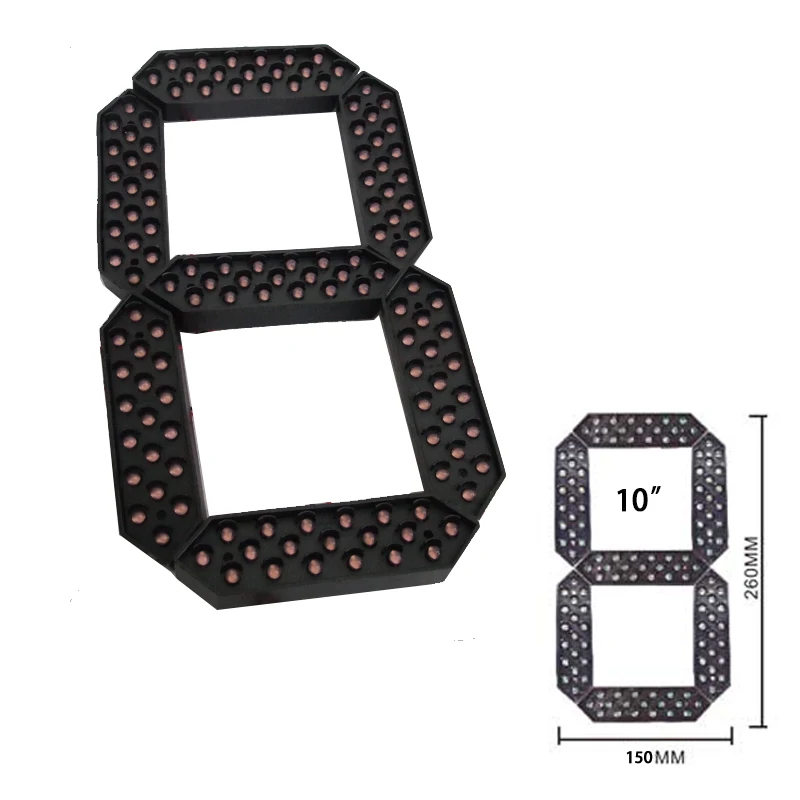 10" White Color Digita Numbers Module,led Signs,7 Segment Of The Modules,high Brightness Led Chip,led Billboard,clock