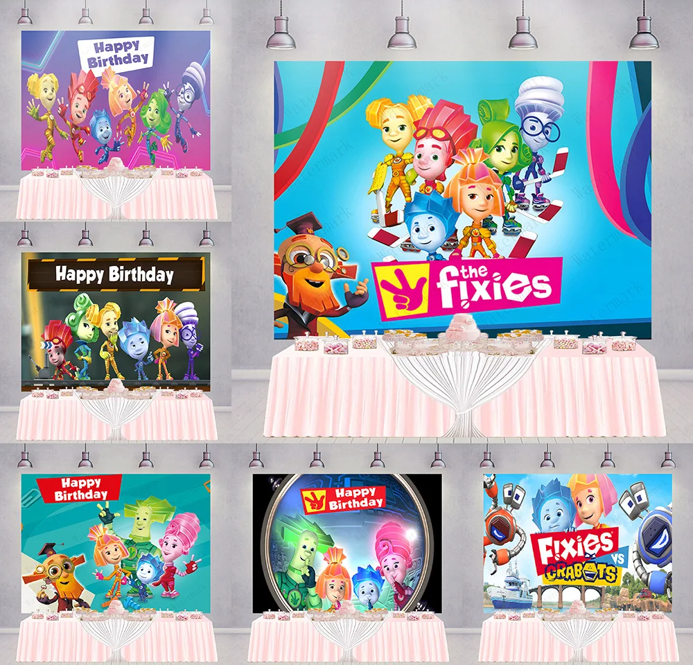 Виниловый фон для фотосъемки вечеринки в честь Дня рождения ребенка из полиэстера