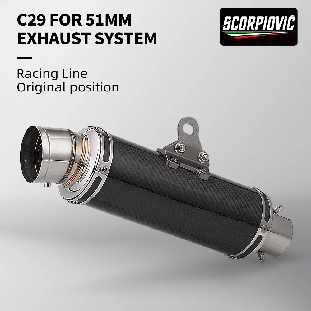 

Новый глушитель выхлопной системы мотоцикла CBR650 Z900 NINJA400 PCX 125CC 100CC C29 глушитель