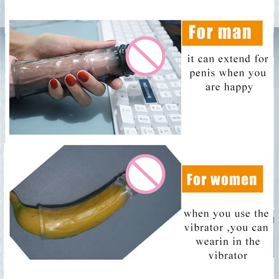 Ampliação do pênis silicone reutilizável pênis manga bens íntimos brinquedos sexuais para homens extensor de pênis preservativos flexível glans vibrador