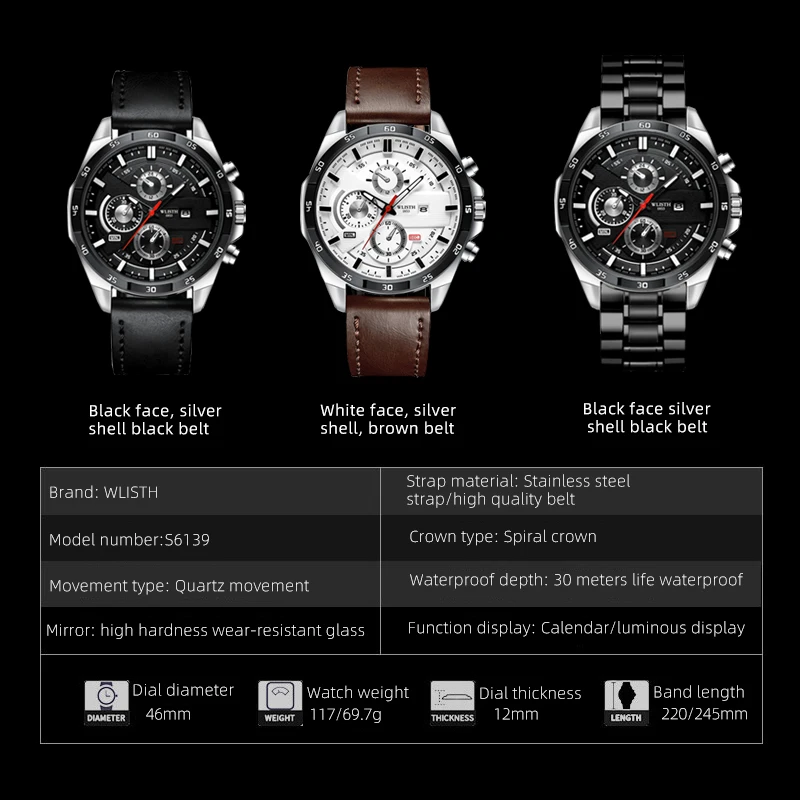 Jam Tangan Mewah Pria Terbaru 2025 Jam Tangan Quartz Tali Kulit Jam Pria Klasik Jam Tangan Sport Bisnis Untuk Pria reloj