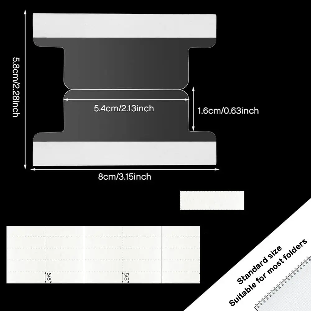 25 قطعة سوبر ماركت ذاتية اللصق مؤشر علامات التبويب صفحة فصل ملف تخزين صفحة فصل التسمية مؤشر التسمية إدارة الملفات