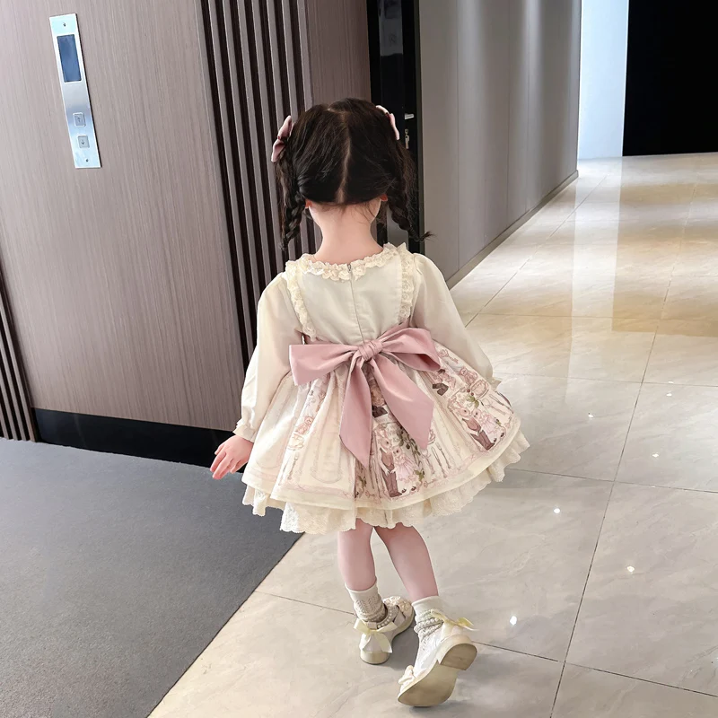 2024 new details girl Lolita dress comfortable breathable fabric exotic sweet girl shopping party costume princess dress