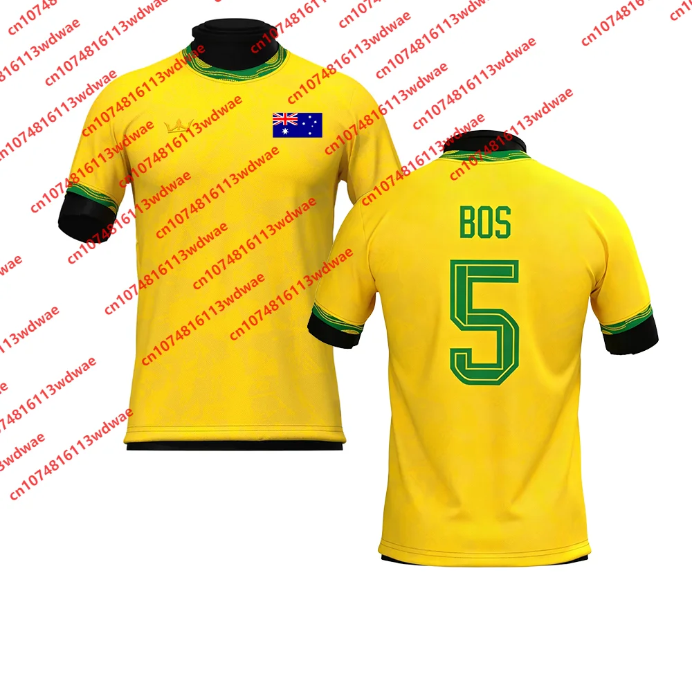 Australia Style clothing Football Jersey Quick-Dry BOS 5 Jersey Outdoor football Jersey Tracksuit Special Edition Kid Tee