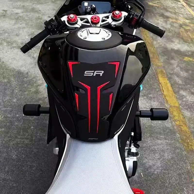 NEW Motorcycle Tank Traction Side Pad Knee Grip Protective Sticker Cover FOR 675SR SR-R SS 675SR-R SR675 675 SR 675SS 2025 Parts