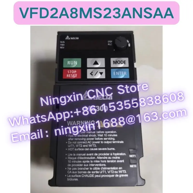 

90%New VFD2A8MS23ANSAA inverter Functional test OK Fast delivery