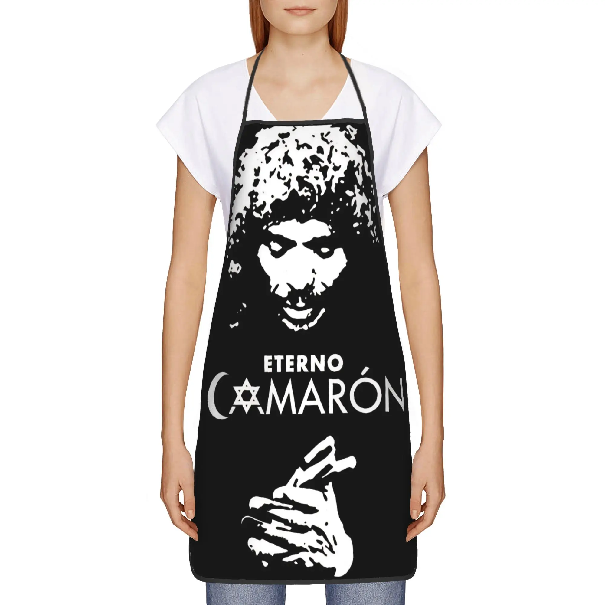 Camarons De La Isla Flamenco  Apron  Cleaning Cute Kitchen Accessories Barber Restraunt Aprons without Pocket