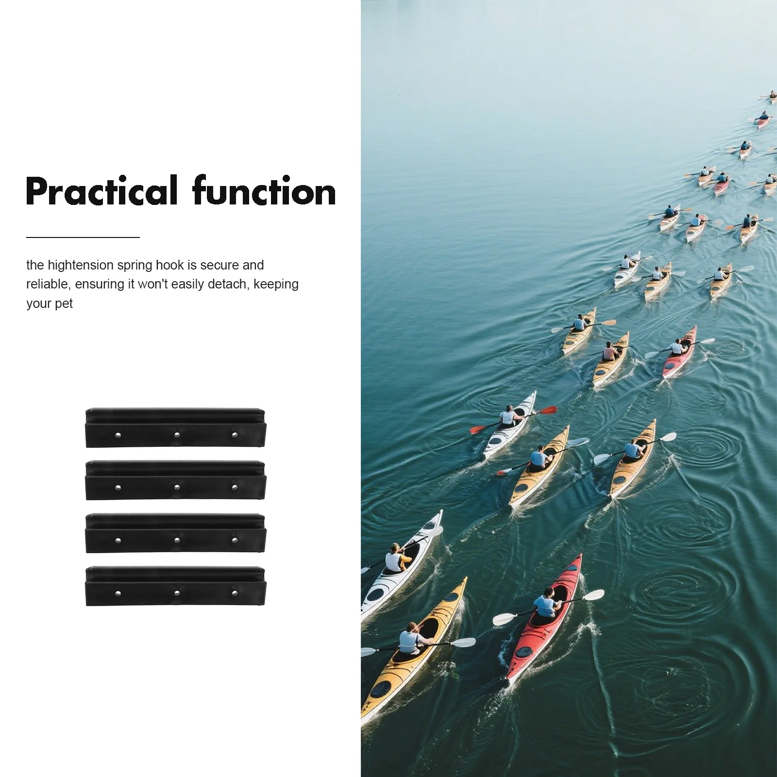 4 قطعة مقعد قارب قابل للنفخ مقاطع البلاستيك كاياك هوك بين قوسين حامل مقعد متحرك لزورق الصيد الترفيه الرياضات المائية #6