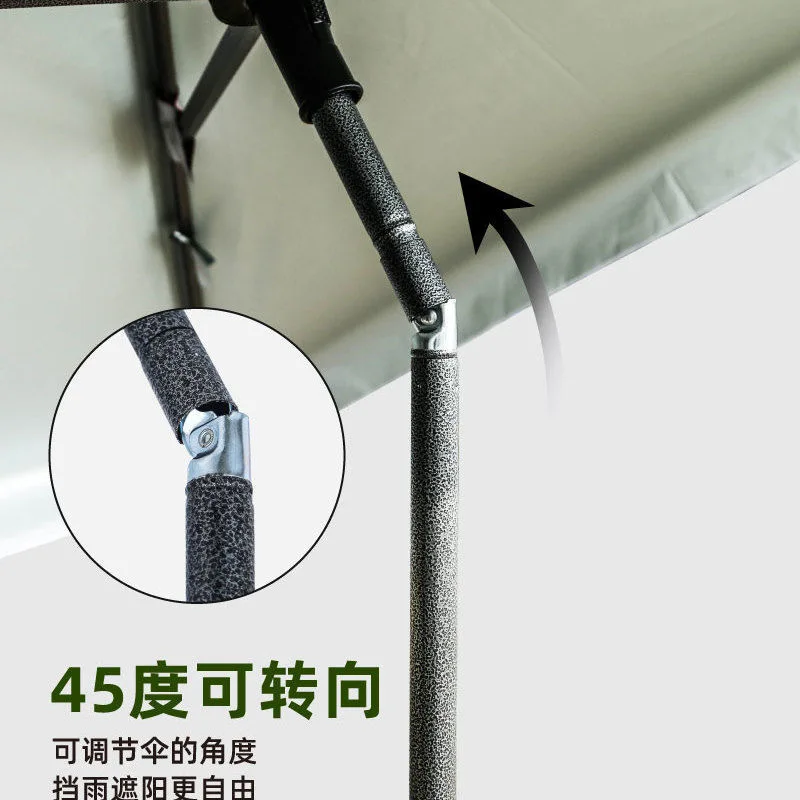 Angled Sun Shade Umbrella Windproof Storefront Stall Courtyard UPF50 Sun Protection Patio Furniture Patio Umbrella Beach